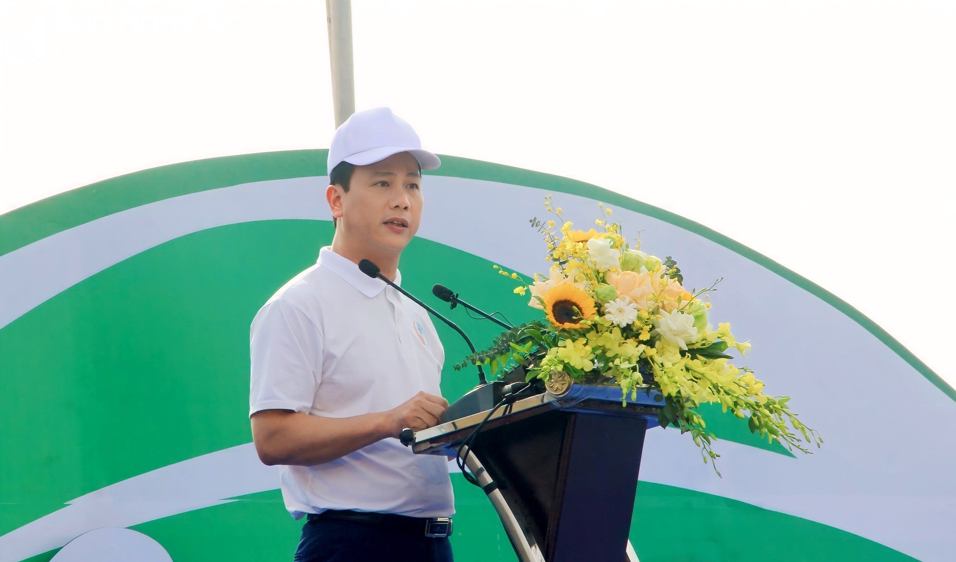 Bộ trưởng Bộ Tài nguyên và Môi trường Đặng Quốc Khánh phát biểu tại buổi lễ.