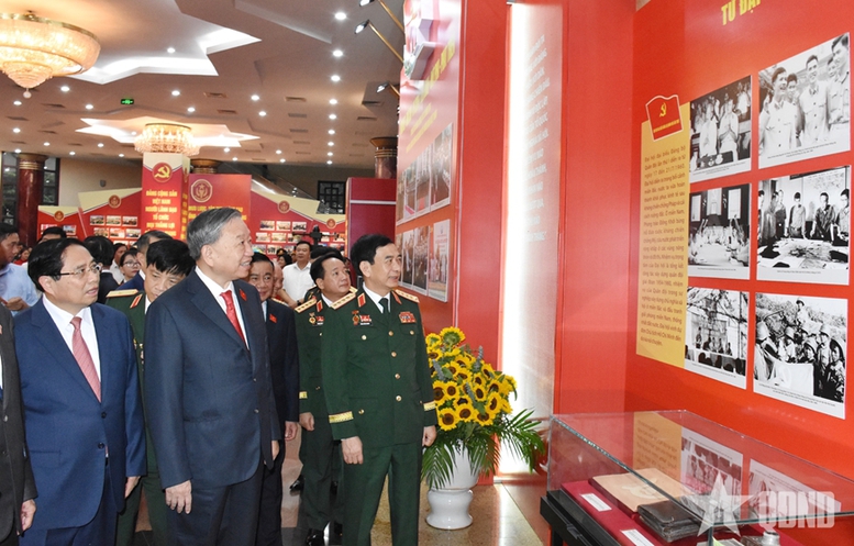 Tổng Bí thư Tô Lâm, Bí thư Quân ủy Trung ương dự, chỉ đạo Đại hội đại biểu Đảng bộ Quân đội lần thứ XII- Ảnh 2.