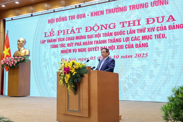Thủ tướng phát động đợt thi đua cao điểm lập thành tích chào mừng Đại hội XIV của Đảng- Ảnh 2.