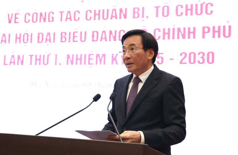 Họp báo về công tác chuẩn bị, tổ chức Đại hội Đại biểu Đảng bộ Chính phủ lần thứ 1, nhiệm kỳ 2025-2030- Ảnh 2.