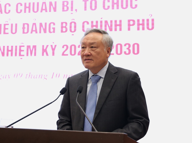 Họp báo về công tác chuẩn bị, tổ chức Đại hội Đại biểu Đảng bộ Chính phủ lần thứ 1, nhiệm kỳ 2025-2030- Ảnh 8.