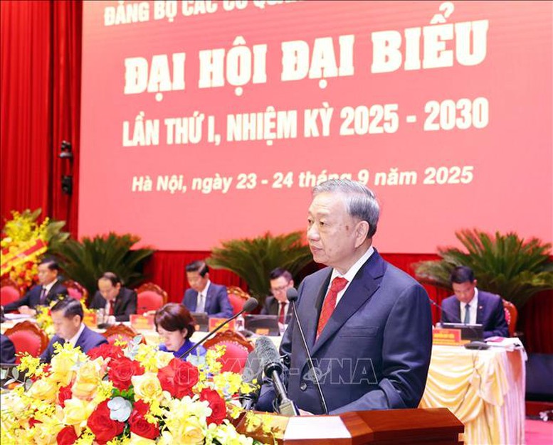 Tổng Bí thư Tô Lâm: Đảng bộ các cơ quan Đảng Trung ương khẳng định vai trò 'bộ tham mưu chiến lược' của Đảng- Ảnh 1.