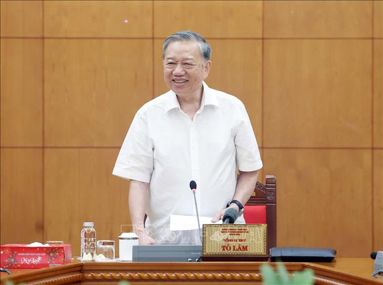 Tổng Bí thư Tô Lâm làm việc với Thường trực các Tiểu ban Đại hội XIV của Đảng- Ảnh 2.