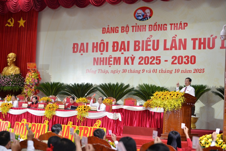Đại hội Đảng bộ Đồng Tháp: 5 đột phá chiến lược, 5 nhiệm vụ, giải pháp trọng tâm, 14 chỉ tiêu cơ bản- Ảnh 3.
