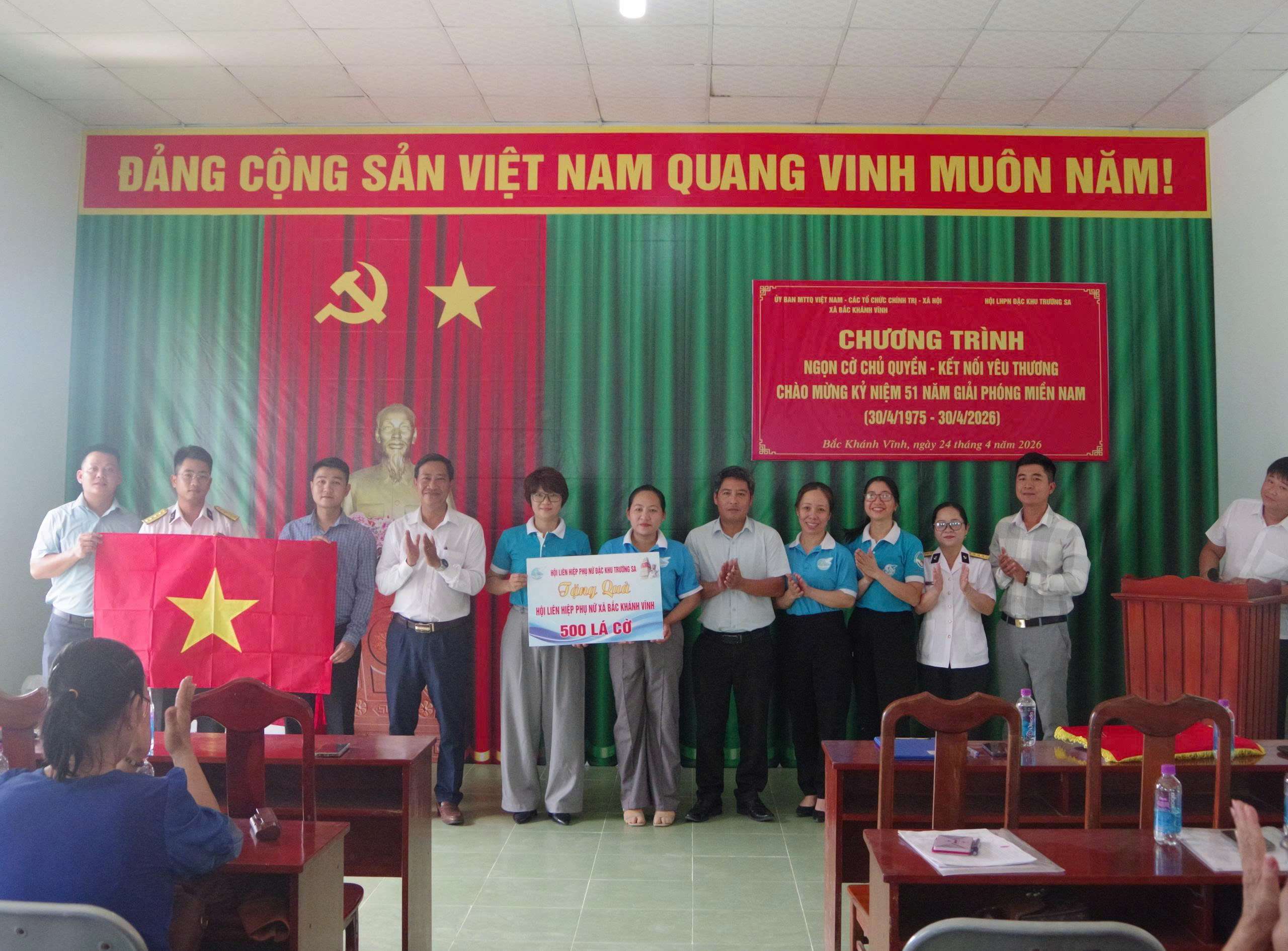 Phụ nữ Đặc khu Trường Sa lan tỏa yêu thương qua chương trình “Ngọn cờ chủ quyền”